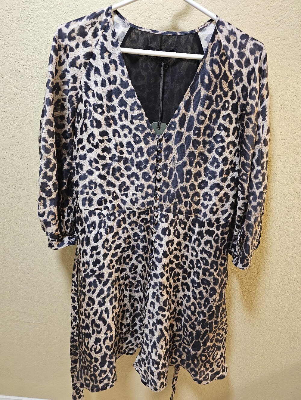 All Saints Leopard Ilora Leppo Dress